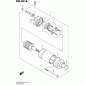 Схема вузла: Електричний стартер для Suzuki GSX-R600