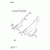 Схема вузла: Бічні панелі для Suzuki DR125