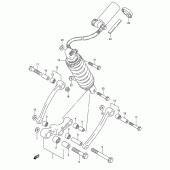 Схема вузла: Важіль прогресії (See note) для Suzuki GSX750 Katana