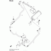 Схема узла: Система вентиляции бензобака (Gsx-R1000L4 E33) для Suzuki GSX-R1000