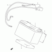 Схема вузла: Акумулятор для Suzuki GSX400