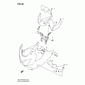 Схема вузла: Кронштейн переднього обтічника (Gsf1200s/sa) для Suzuki GSF1200 Bandit