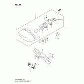 Схема узла: Задний фонарь (Стоп-сигнал) для Suzuki GZ125 Marauder