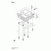 Схема узла: Цилиндр для Suzuki DR125