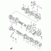 Схема вузла: Трансмісія для Suzuki DR650 DR650RE