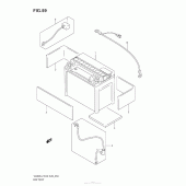Схема узла: Аккумулятор для Suzuki VZ800 Boulevard M50