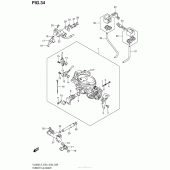 Схема вузла: Throttle Body (Vl800Tl4 E28) для Suzuki VL800 Boulevard C50T