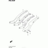 Схема узла: Rear Frame (Vl1500Tl7 E28) для Suzuki VL1500 Boulevard C90T B.O.S.S