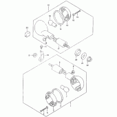 Схема вузла: Поворотники для Suzuki GZ125 Marauder