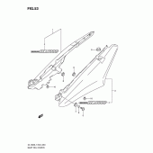 Схема узла: Задний подседельный обтекатель для Suzuki DL1000 V-Strom