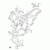 Схема вузла: Рама для Suzuki XF650 Freewind