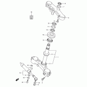 Схема вузла: Рульова траверса для Suzuki GSX-R600