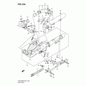 Схема вузла: Вихлопна система (Vzr1800k8/u2k8/zk8/zu2k8/k9/nk9/ufk9/nufk9/zk9/zufk9) для Suzuki VZR1800 Intruder M1800R/ Boulevard M109R