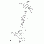 Схема вузла: Рульова траверса для Suzuki GSX-R600