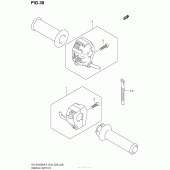 Схема узла: Пульт управления рулевой для Suzuki DR-Z400 DR-Z400SM