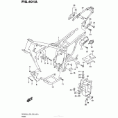 Схема узла: Рама (Dr200Sl6 E03) для Suzuki DR200 DR200S