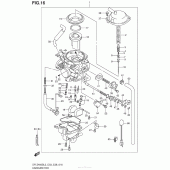 Схема узла: Carburetor (Dr-Z400Sl3 E03) для Suzuki DR-Z400 DR-Z400S