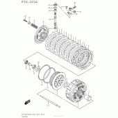 Схема узла: Сцепление для Suzuki DR-Z400 DR-Z400S