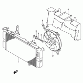 Схема вузла: Радіатор для Suzuki DL1000 V-Strom