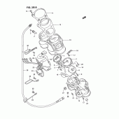 Схема вузла: Спідометр (Model r/s) для Suzuki GSX-R750