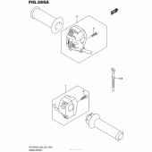 Схема вузла: Пульт управління рульовий для Suzuki DR-Z400 DR-Z400S