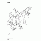 Схема вузла: Рама для Suzuki DR-Z400 DR-Z400S