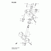 Схема вузла: Рульова траверса (Model k5) для Suzuki RM250