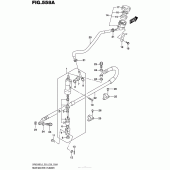 Схема вузла: Задній гальмівний циліндр Suzuki DR650 DR650SE