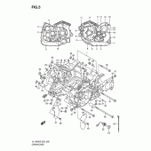 Схема вузла: Картер двигуна для Suzuki VL1500 Intruder C1500/Boulevard C90