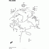 Схема узла: Топливный бак (Dl650Al6 E33) для Suzuki DL650 V-Strom