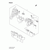 Схема узла: Задний тормозной суппорт для Suzuki DL1000 V-Strom