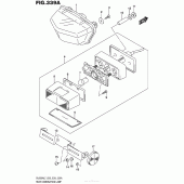 Схема вузла: Задній ліхтар (Стоп-сигнал) для Suzuki DL650 V-Strom