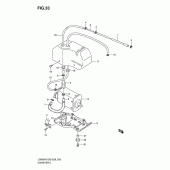 Схема вузла: Система вентиляції бака (E33) для Suzuki LS650 Boulevard S40