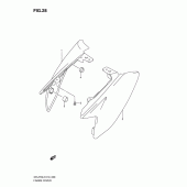 Схема узла: Боковые панели для Suzuki DR-Z70