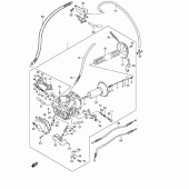 Схема вузла: Передній карбюратор Suzuki VZ800 Marauder