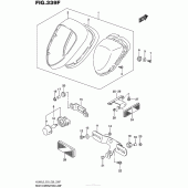 Схема вузла: Задній ліхтар (Стоп-сигнал) (Vl800Bl5 E28) для Suzuki VL800 Boulevard C50T