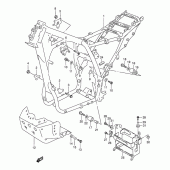 Схема узла: Рама для Suzuki DR800