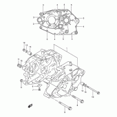 Схема узла: Картер двигателя для Suzuki DR200 DR200SE
