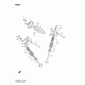 Схема узла: Распредвал & Клапан для Suzuki DR650 DR650SE