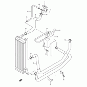 Схема вузла: Патрубок системи охолодження для Suzuki UH150 Burgman