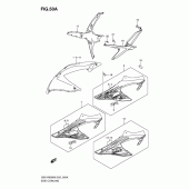 Схема узла: Передний боковой обтекатель (Model k9) для Suzuki GSX-R600
