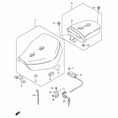Схема узла: Сиденье для Suzuki GZ250 Marauder