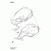 Схема вузла: Багажник для шолома (Model k2/k3) для Suzuki UH125 Burgman