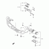 Схема вузла: Підніжки для Suzuki VS800 Intruder 800