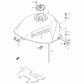 Схема вузла: Паливний бак (Model v) для Suzuki RF600