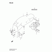 Схема узла: Заднее крыло для Suzuki GZ250 Marauder