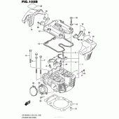 Схема вузла: Головка циліндра (Задня) (Vzr1800Bzl5 E33) для Suzuki VZR1800 Boulevard M109R BOSS