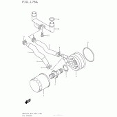 Схема вузла: Олійний охолоджувач для Suzuki AN650 Burgman (EU analogue of SkyWave)