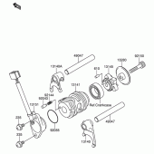 Схема узла: Переключение/вилка переключения для Suzuki DR-Z110
