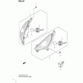 Схема узла: Передние поворотники для Suzuki UX125 Sixteen